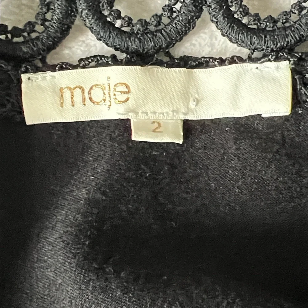 Maje Ravi Grommet-Detail Lace Dress - Picture 8 of 12